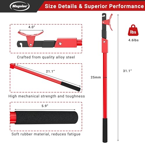 Fence Barbed Wire Stretcher Tool, Heavy-Duty Wire Tensioner & Repair Tool for Barbed, Smooth & Electric Fence Wire, Easy One-Person Operation for Farm, Ranch & Garden Projects