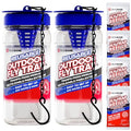 2 Fly Traps Outdoor Fly Trap for Patio with 4 Non-Toxic Dissolvable Bait Refills. Reusable Hanging Bug Catcher Killer for All Filth Flies for Outside Bug Control Yard Ranch. Hanging Chains Included. - style: 2pack