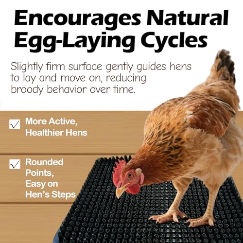 Washable Nesting Pads for Chicken Coop, Chicken Nesting Boxes for Laying Eggs, Laying Pads for Hens, Reusable Nest Mats, Black 4 Count - color: Black-4