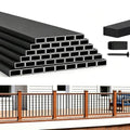 HZIU 60 Pack 26" Deck Balusters，Stainless Steel Deck Railing Kit | Rustproof Side Mount Spindles Railings with End Caps & Screws–Modern Porch Balusters for Patio, Balcony&Outdoor Staircases - size: 26 Inch