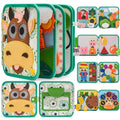 Montessori Busy Book for Toddlers 1-3, Felt Quiet Book & Busy Board for Preschool Learning, Fine Motor Skills & Sensory Play, Educational Travel Toy and Gift for Kids – Farm Animals Theme, Green - style: Farm-10 Pages