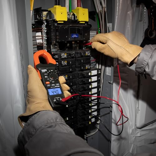 Klein Tools CL120KIT Clamp Meter Electrical Test Kit, AC Auto Ranging 400 Amp, Backlit Display, Includes GFCI Tester-Line Splitter-Pouch-Leads-3 x AAA - size: Electrical Test Kit