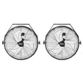 Simple Deluxe 20 Inch High Velocity 3 Speed, Black Wall-Mount Fan - size: 20 Inch, style: 2 Pack