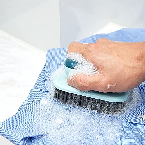 Laundry Brush Shoe Brush Shoe Cleaning Brush Scrub Brush for Stains,Household Cleaning Clothes Shoes Scrubbing,Household Cleaning Brushes Bathroom Ergonomics Grip Easy Hold Pack 2