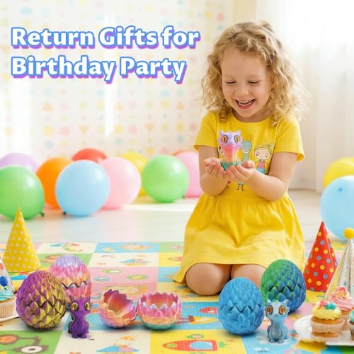 Mini 3D Printed Toys Dragon Eggs, Prefilled Easter Dragon Eggs with Dragon Inside, 3D Printed Fidget Toys for Stress Relief, Easter Basket Stuffers & Surprise Gifts for Boys and Girls (15 Pack) - color: Easter