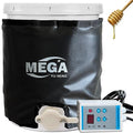 Honey Heater,Pail Heater,Drum Heater,Drum Heating Blanket,5Gal Band Heater,Honey Bucket Heater, Fixed Internal Thermostat and Timers Max Temp 130℉,350W,120V. - size: 5Gal