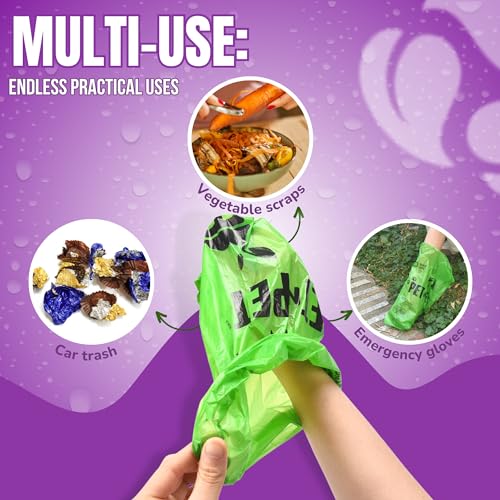 Pet N Pet Doggie Poop Bags, 1080 Count, Lavender Scented Waste Roll Refills | Green, Dogs, 41% Plant Based, 59% PE, Extra Thick, 9 x 13, Leak-Proof, Tear-Resistant, Easy-Tear Design, dog waste bags - color: Green - Scented