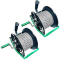 PK2 Electric Fence Polywire 6 Conductors 1312 Feet Pre-Spooled on 3:1 Standard Geared Reel - size: 1312 ft x 6 wires x 2 standard reel