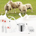 Cow Milking Machine, 2in1 Electric Automatic Cow Milker with Adjustable Vacuum Pump, 3L Milk Container, 2 Teat Cups, Goat Vacuum Pulsation Milker (3 L) - size: 3 L