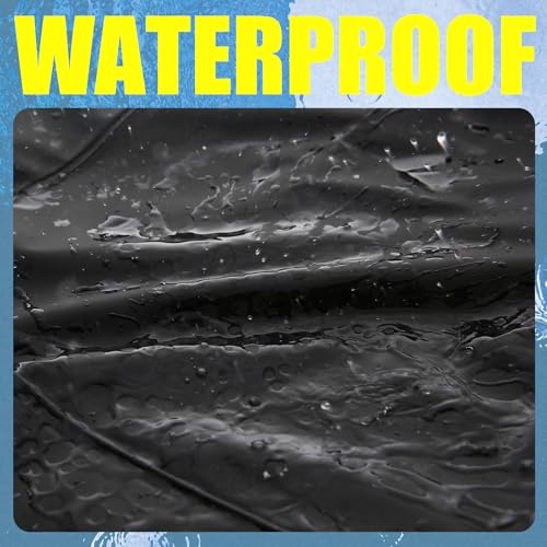 RainRider Rain Pants for Men Women Waterproof Rain Gear Bib Overalls Trousers for Fishing Hunting - color: Black, size: X-Large