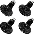 HealSmart Reptile Heat Lamp 150W 4-Pack Ceramic Heat Emitter, No Light Emitting Heat Bulbs for Amphibian Pet Brooder Coop Incubating Chicken, Lizard Bearded Dragon Turtle Snake Terrarium - size: 150 Watts, style: D-85mm (3.35") *4 Pcs