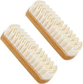 2-Piece Suede Brush and Eraser Set with Wooden Handle for Shoes, Bags, Jackets, Purses, Sofa Cleaning