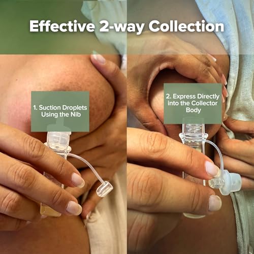 haakaa Colostrum Collector Kit for Newborns, 4ml-12pcs | World-first design, 3-in-1 Collector, Safe food-grade silicone-BPA Free, Ready-to-use pack,Replace disposable syringes - size: 12 Count (Pack of 1)