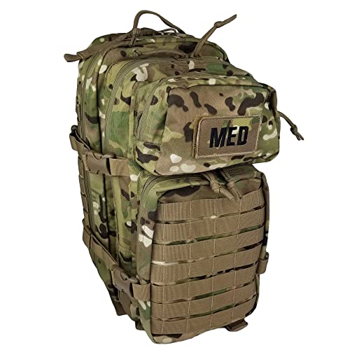 Luminary Tactical Trauma Kit Fully Stocked First Aid Kit Backpack EMS/EMT First Responder Medical Bug Out Bag for Preppers Professionals and Outdoorsman (Woodland Camo) - color: Woodland Camo