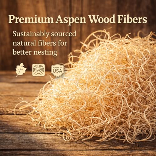 Nest Box Queen, Excelsior Nest Box Pads for Hens - 13 Inch x 13 Inch (40 Pack)