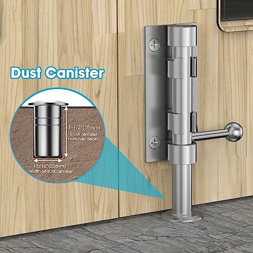 6.3 Inch Slide Bolt Gate Latch, Barrel Bolt Latch, Silver | Heavy Duty Solid 304 Stainless Steel Door Lock for Wooden Fence/Shed/Yard/Barn Door/Interior and Outdoor - color: Silver