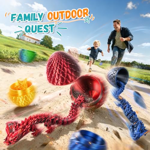 Impossmaker 12pcs 3D Printed Dragon Eggs, Crystal Dragon Toy Gifts | Surprise Dragon Eggs for Party Favors, Fun Goodie Bag Stuffers for Birthdays, Classroom Prizes - style: 12P-S1