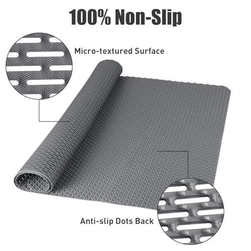 Extra Large Non Slip Shower Mat, Yonala 59.1" x 35.4" Anti Slip Oversize Shower Mat for Inside Shower, Big Trimmable PVC Shower Floor Mat for Shower Stall, Bathroom, Tub, Quick Drying Matt - size: 59.1" x 35.4" (Rectangular)
