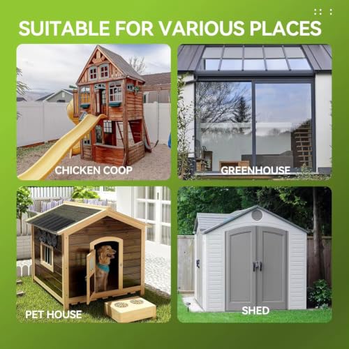 Solar Powered Fan Kit, 30W Solar Fan, Solar Panel Fan Kit, IPX7 Waterproof Fans Exhaust Intake Mounting for Outside Greenhouse Shed Chicken Coop - size: 30