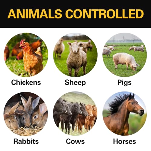 Zareba Solar Powered Low Impedance Electric Fence Charger - 2 Mile Solar Powered Electric Fence Energizer, Contain Small Animals and Keep Out Predators - ESP2M-Z