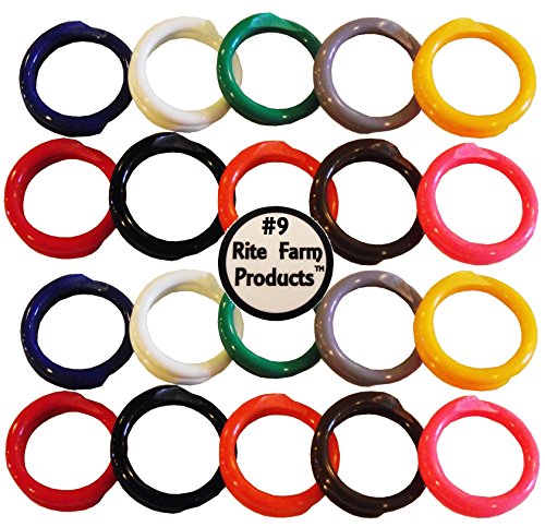 20 Multi Colored #9 Leg Bands 9/16" Chicken Poultry Chick Quail Pigeon Duck Goose