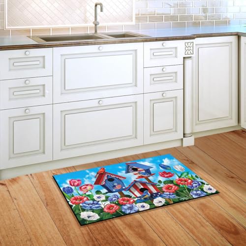 Briarwood Lane Doormat 30x18 Indoor Outdoor American Birdhouses Summer for Summer Doormat