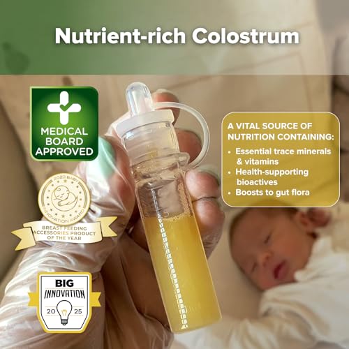 haakaa Silicone Colostrum Collector 6ml/6pcs Pack | World-first design, 3-in-1 Collector, Safe food-grade silicone-BPA Free, Ready-to-use pack,Replace disposable syringes - size: 6 Count (Pack of 1)-6ml