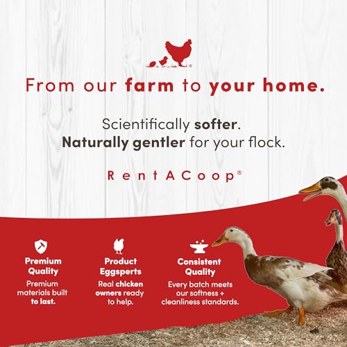 RentACoop Premium Hemp Bedding for Chickens, Rabbits, Horses - 300L (30lbs) | Super Absorbent, Low Dust, Natural Odor Control for Chicken Coops, Nest Boxes, Small Animals, Reptiles & Horses