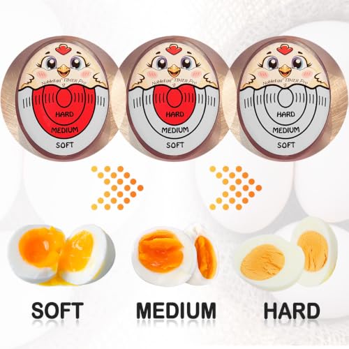 Nobleegg Egg Timer Pro2 Perfect Soft Hard Boiled Eggs Cooker Kitchen Gadget Red, Certified - color: Red