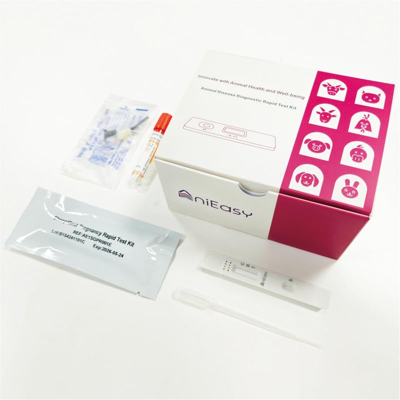 [10 Pack] Sheep/Goat Pregnancy Rapid Test Kit: All-in-One Solution for Early Detection at Home or Farm