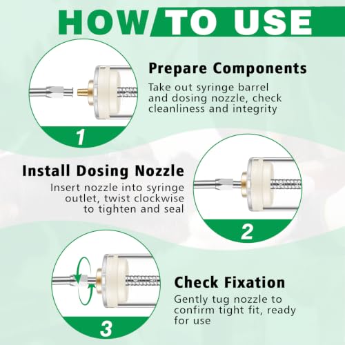 Threlaco 30ml 2 Pcs Drench Gun for Goats, Sheep & Cattle, Green | Reusable Small Goat Drench Syringe, Adjustable Veterinary Medicine Feeding Syringe, Continuous Dosing for Livestock, Horse - color: Green, size: 30ml