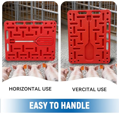 Livestock Sorting Panel 38"x30" Lightweight Animal Handling Guide Board for Cattle Pig Sheep Goat Hog Durable Polyethylene Farm Sorting Equipment