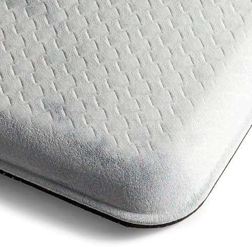 Home Dynamix SoHome Cozy Living Shiplap Anti-Fatigue Kitchen Mat, Home Sweet Home, 17.5"x30" - color: Grey/Green, size: 18"L x 18"W x 0.5"Th