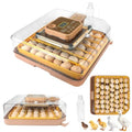 ZEMIRO CHARGE Series IV - 48 Egg Incubator for Breeders, Sensor-Based Precise Humidity & Temp Control, Chick Separator, Adjustable Egg Spacing, Auto Turn & Auto Stop, Preset Incubation Days, Candler - size: 48-Egg Brown