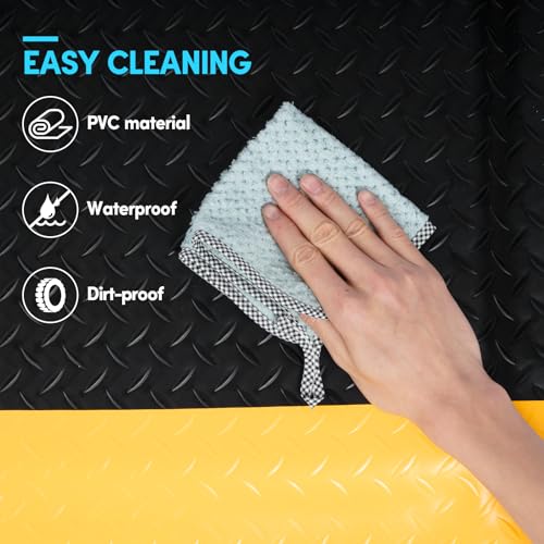 Anti Fatigue Mat 2x5 Ft 15/16" Thick Soft Sponge Ergonomic Mat | Stable Comfort Endurance Floor Mat Layered Support Rugged Diamond Relief Steady Standing Mat for Farm Grooming Salon - size: 59.9"L x 23.6"W x 0.9"Th
