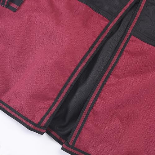1200D Horse Blanket, 0g No-Fill Waterproof Turnout Rain Sheet | 1200D Ripstop Outer, Waterproof Breathable Shell, Anti-Rub Lining, 0g No-Fill, Keep Dry in Mud & Wet Weather, Large Tail Flap - color: Black Wine, size: 84"