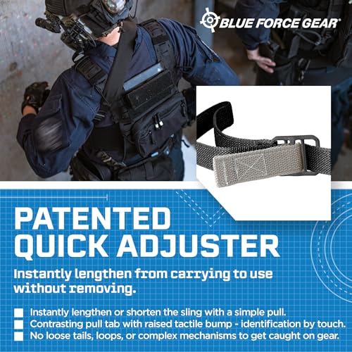 Blue Force Gear Vickers Padded Sling - 2-Point Adjustable Sling - Nylon Hardware