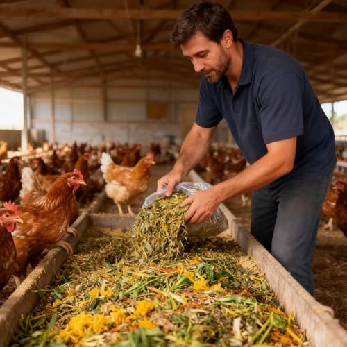 Nesting Herbs for Chicken Coop - 32 oz Natural Chicken Treats, Poultry Feed Botanical Mix, Plant-Based Coop Snacks for Daily Wellness, Feather Quality, Egg Production (2 Pound) - size: 2 Pound (Pack of 1)