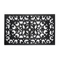 DII Rubber Doormats Collection All Weather, 18x30, Scroll - color: Scroll, size: 1'6" x 2'6" (Rectangular)