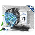 ALORAIR 260CFM Crawl Space Ventilator Fan with Humidistat & Thermostat | 6.7 Inch Basement Vent Fan with Freeze Protection, IP-55 Rated Isolation Mesh for Crawlspace, Garage, Attic, Exhaust - size: Small