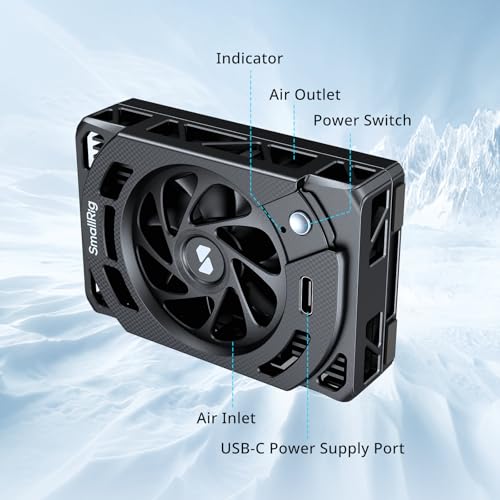 SmallRig TEC Camera Cooling Fan for Sony Mirrorless Camera, External Camera Cooling System with TEC Cooling Module for ZV-E1/ZV-E10 II/ZV-E10/ZV-1/ZV-1F/A7 IV/A7S III/A7C/A7C II/A7CR/A6700/FX3/FX30 - style: for Sony