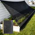 55% Shade Cloth for Garden,HDPE Cuttable Sun Shade for Plants,Mesh Garden Shade Cloth for Greenhouse Vegetables,Plant Heat Protection Black Cover for Patio Raised Bed (6×10FT) - size: 6×10FT
