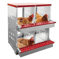 XINYI Chicken Nesting Boxes for Laying Eggs,Metal Coop for 4 Chickens,Roll Away Nesting Boxes,Easy Egg Collection,Brooder Box for Rabbit,Squirrel,Parakeet,Owl,Cockatiel,Robin - size: 33.0"L x 13.0"W x 24.4"H