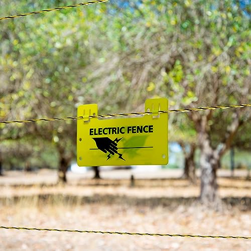 36 Pcs 45 Inch Electric Fence Posts for Sheep, Lamb,Yellow Black | 328 ft Electric Fence Poly Wire – Easy Step-in Temporary Fencing Kit for Deer, Livestock, Garden, Backyard, Farm