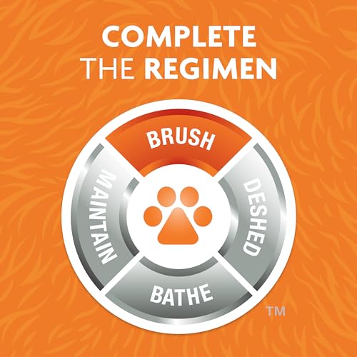 FURminator Dual Grooming Brush for Dogs & Cats | Metal Bristles Detangle & Massage, Boar'S Hair Smooths & Shines, Ergonomic Handle For Comfort