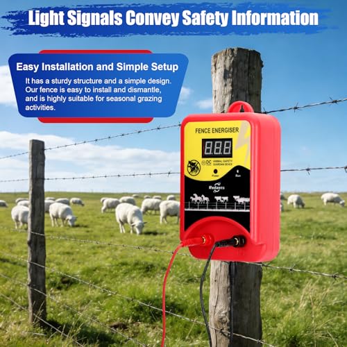 Electric Fence Charger for Livestock, Electric Fence Charger, Fence Energizer 12KV Effectively Repel Predators, Fence Charger Ensure Secure Livestock Containmen,Supply for Diverse Farm Needs - size: style 1