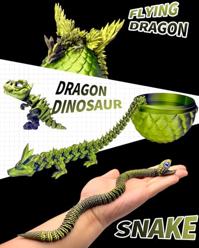5 Pcs，12" 3D Printed Dragon Eggs,Dinosaur Egg,Crystal Dragon Toys,Snake Eggs, Animals,Fidget Toy,Desk Executive Toy，Easter Eggs Basket Stuffers,Toys for Boys Kids Teen 5-7 4-6 8-12 - color: Pp-07