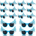16 Pairs Shark Sunglasses Bulk Shark Photo Booth Props Tropical Ocean Theme Party Supplies for Kids Adults Birthday Party Decorations