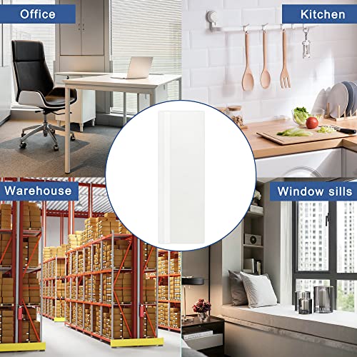 Dichroma 50 Pack Sticky Window Fly Traps Indoor Fly Paper Stickers Clear | Fly Strips for Window Fruit Fly Gnat Trap