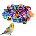 Bird Ring Leg Bands Aluminium Leg Rings Bird Identify Band for Hibiscus Birds, Parrots, Peonies, etc.Mixed Colors 50 PCS Per Pack（ID 8.0MM） - size: ID8.0MM